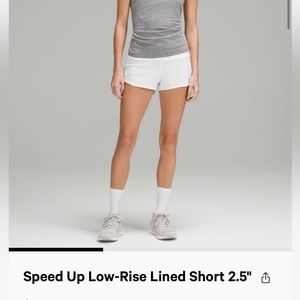 Lululemon Speed Up Low-Rise Lined Short 2.5"